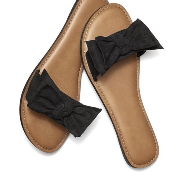 Shoes - SUEDE FLAT SANDALS 